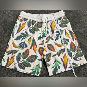 RTGB Stylish Leaf Print Athletic Shorts NWT Size 3X G-37